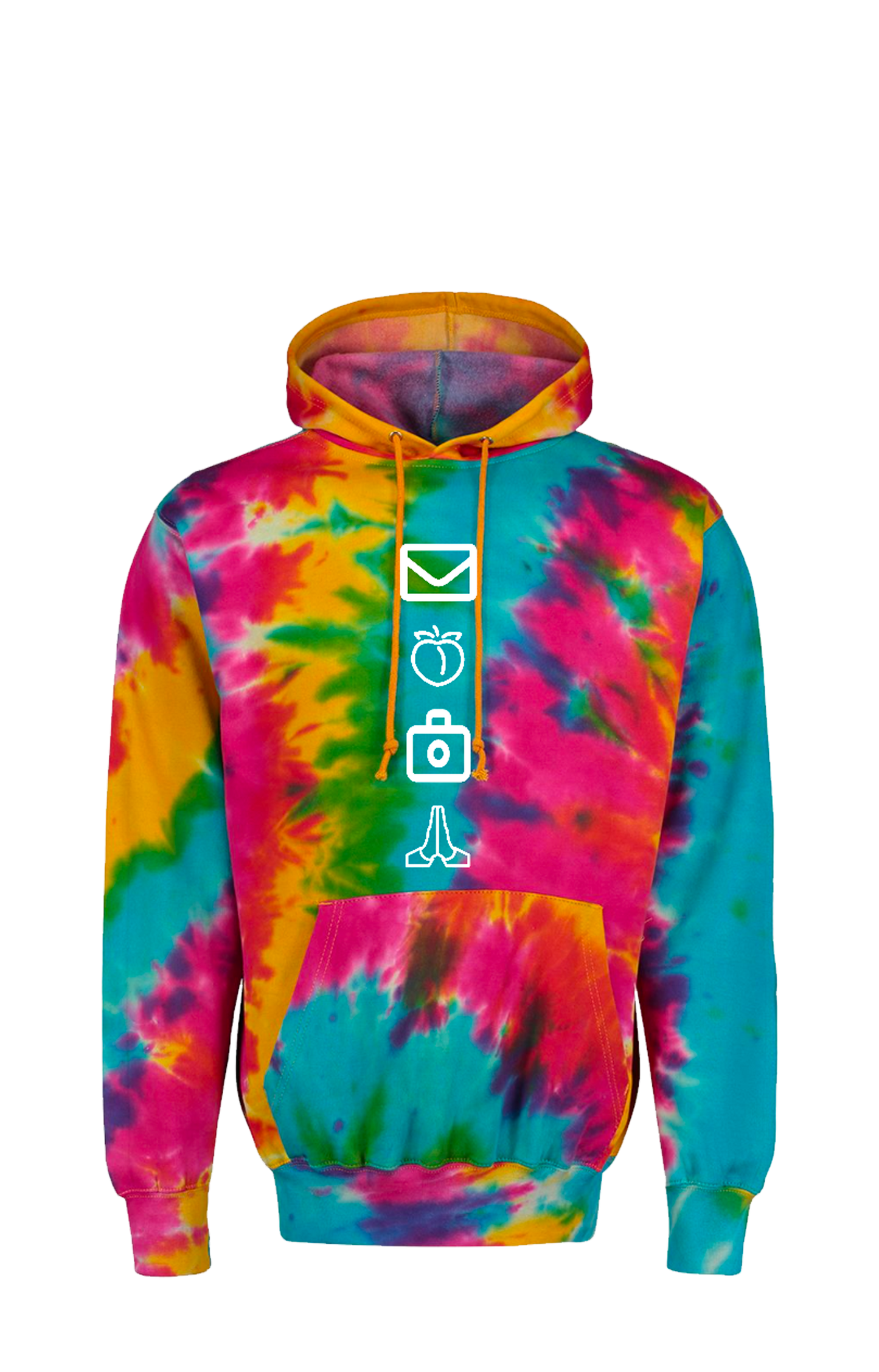 Hoodie - Tie-Dye Rainbow Color (Available in your choice of 4 Phrases.)