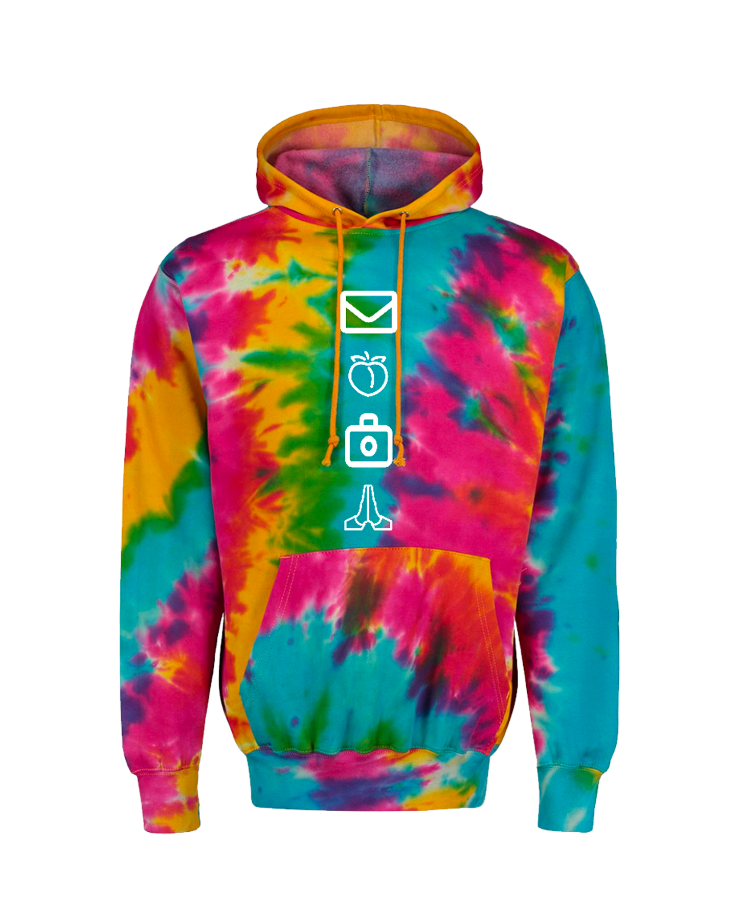 Hoodie - Tie-Dye Rainbow Color (Available in your choice of 4 Phrases.)