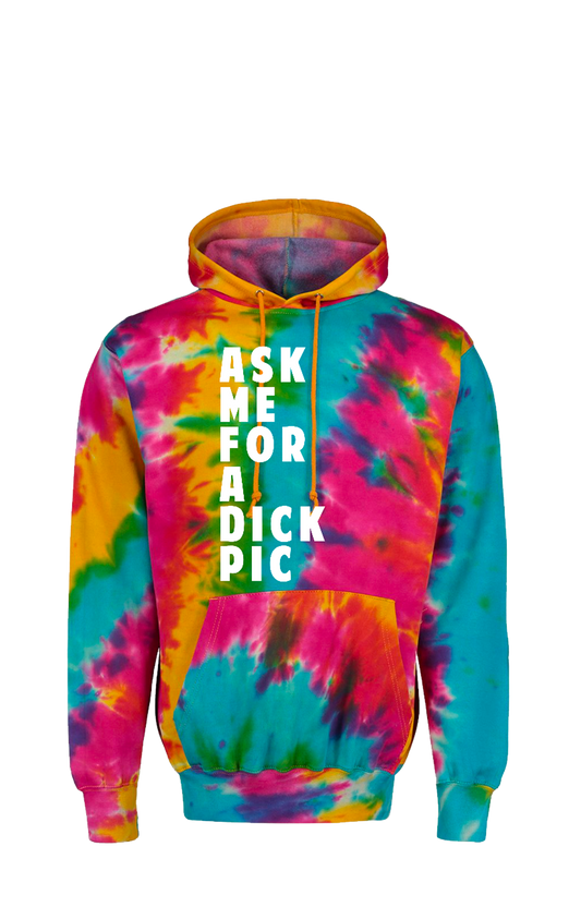 Hoodie - Tie-Dye Rainbow Color (Available in your choice of 4 Phrases.)