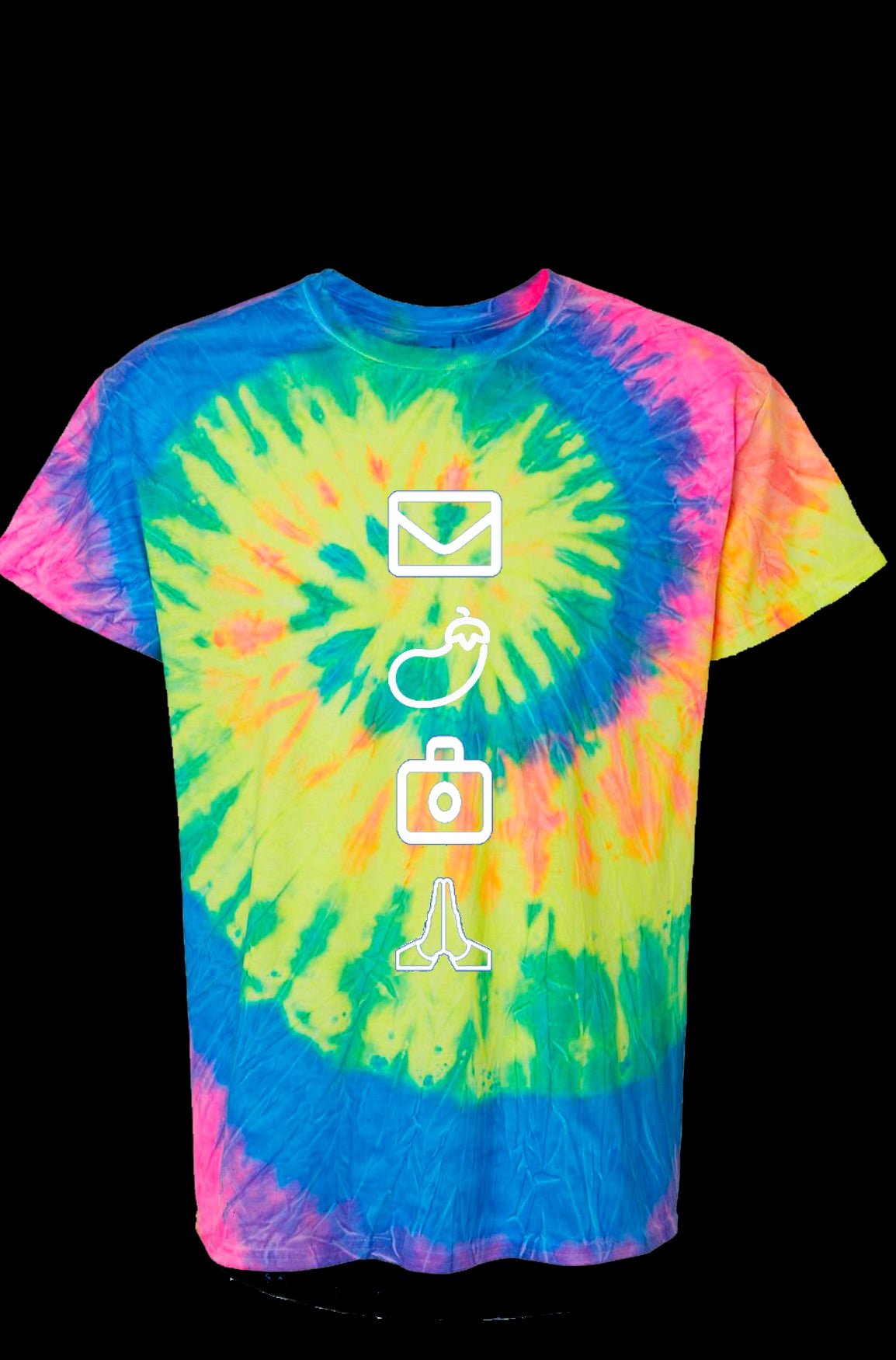 Rainbow Tie Dye Tee - "Ask Me For A Dick Pic" & Emoji version
