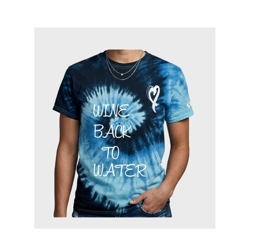 Wine Back To Water Tee w/ our "NEW" Font