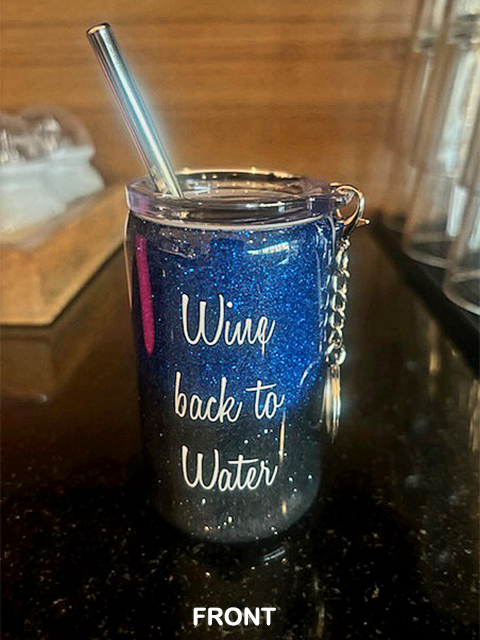 "Wine Back to Water" 3oz Shot/Juice Tumbler