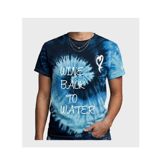 Wine Back To Water Tee w/ our "NEW" Font